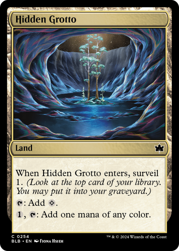 Hidden Grotto [Bloomburrow] Online Hot Sale