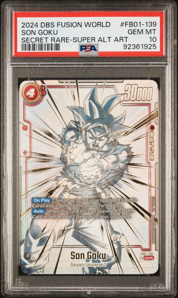 Son Goku FB01-139 Secret Super Rare Alt Art PSA 10 92361925 For Discount