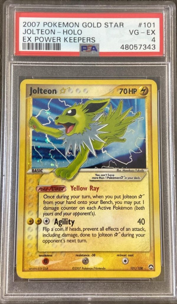 Jolteon Star 101 108 EX Power Keepers PSA 4 48057343 on Sale