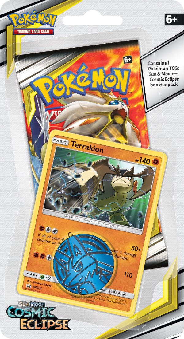 Sun & Moon: Cosmic Eclipse - Single Pack Blister (Terrakion) Hot on Sale