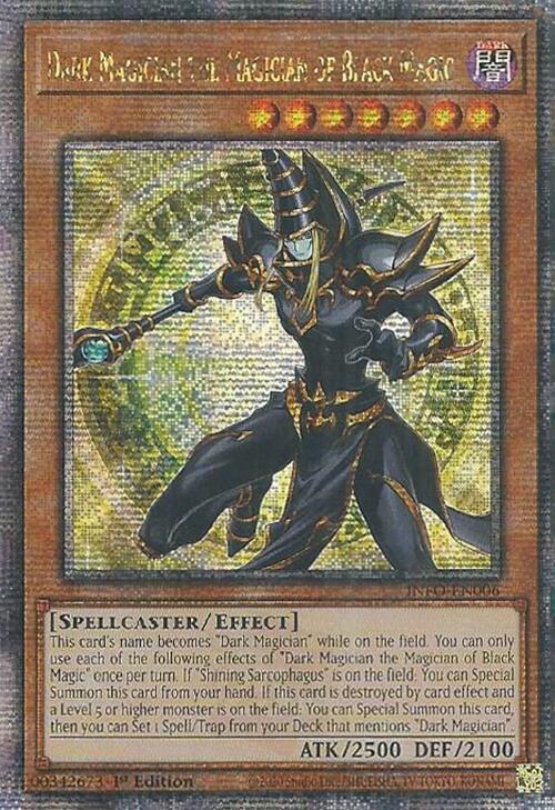 Dark Magician the Magician of Black Magic (Quarter Century Secret Rare) [INFO-EN006] Quarter Century Secret Rare Cheap