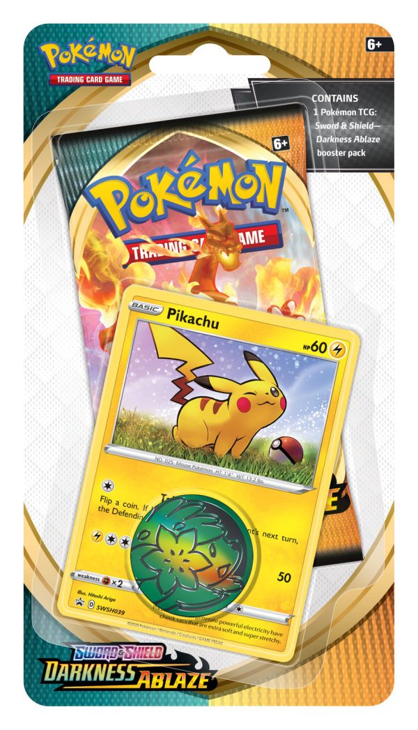 Sword & Shield: Darkness Ablaze - Single Pack Blister (Pikachu) on Sale