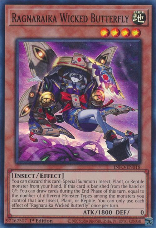 Ragnaraika Wicked Butterfly [INFO-EN018] Super Rare For Cheap