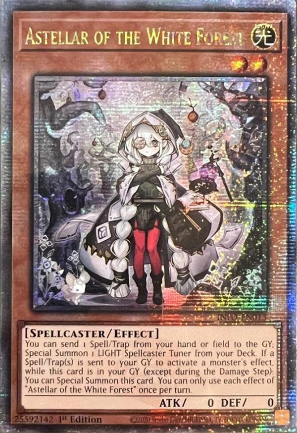 Astellar of the White Forest (Quarter Century Secret Rare) [INFO-EN013] Quarter Century Secret Rare on Sale