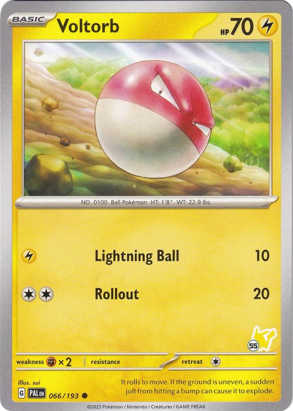 Voltorb (066 193) (Pikachu Stamp #55) [Battle Academy 2024] For Cheap