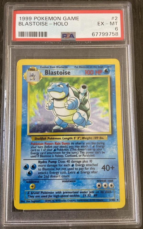 Blastoise 2 102 Base Set PSA 6 67799758 Online