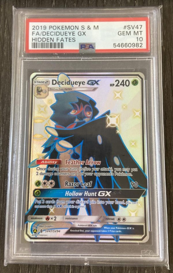 Decidueye GX SV47 SV94 Hidden Fates PSA 10 54660982 Online now