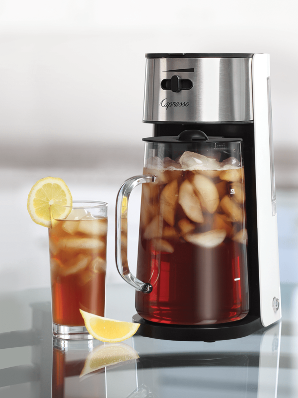 Capresso ICEDTEA-MAKER-RB 624.02 Ice Tea Maker, White Stainless, Black - Certified Refurbished Cheap