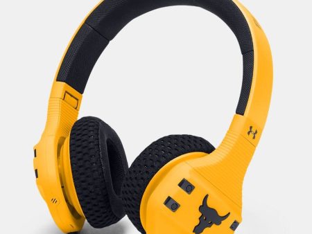 JBL Train Project Rock Headphones Yellow Certified Refurbished Online now