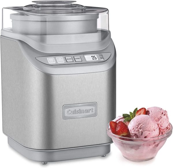 Cuisinart 2 Quart Ice Cream Maker Silver - Certified Refurbished Discount