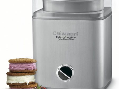 Cuisinart 2 QT Ice Cream Maker, Silver - Certified Refurbished Cheap