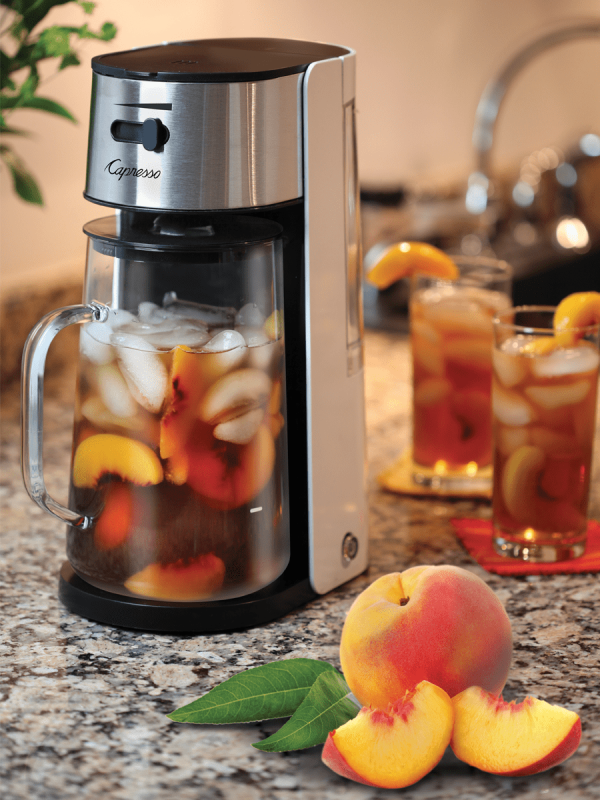 Capresso ICEDTEA-MAKER-RB 624.02 Ice Tea Maker, White Stainless, Black - Certified Refurbished Cheap