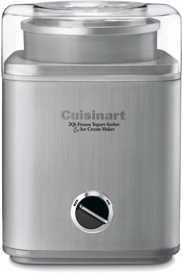 Cuisinart 2 QT Ice Cream Maker, Silver - Certified Refurbished Cheap